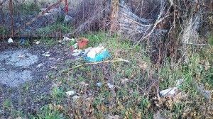 Viterbo - L'immondizia in strada Capretta