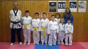 Gli allievi di taekwondo di Vetralla