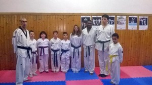 Gli allievi di taekwondo di Vetralla
