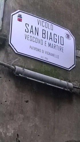 Vignanello - Vicolo intitolato a San Biagio