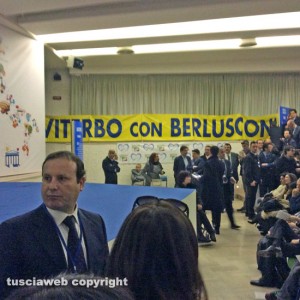 La delegazione viterbese alla manifestazione di Roma con Berlusconi