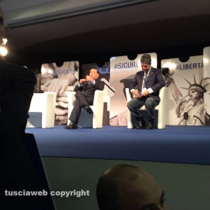 La delegazione viterbese alla manifestazione di Roma con Berlusconi