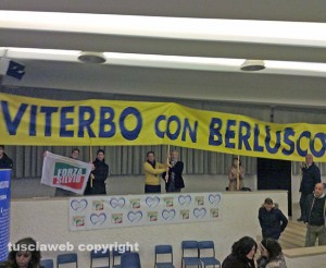 La delegazione viterbese alla manifestazione di Roma con Berlusconi