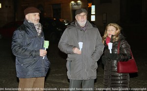 La fiaccolata per Charlie - Al centro Carlo D'Ubaldo
