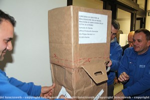 Nuova Macchina, il trasporto dei bozzetti