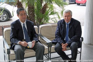 Cui Jindu con Leonardo Michelini