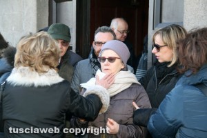 Il funerale di Luciano Neri - La moglie Liviana