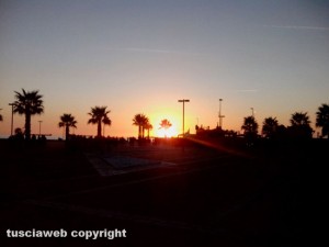 Tramonto su Civitavecchia