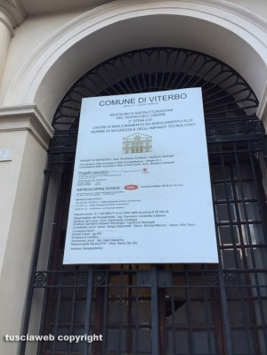 Viterbo - I lavori al teatro dell'Unione