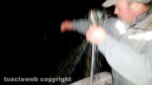 Bolsena - Sequestrate reti a maglie nel lago di Bolsena