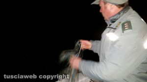 Bolsena - Sequestrate reti a maglie nel lago di Bolsena