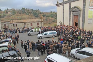 Grotte di Castro - I funerali di Cristina Cappelloni 