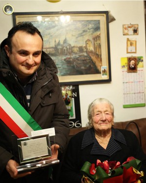Cellere - Il sindaco Edoardo Giustiniani e Caterina Luci
