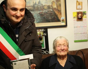 Cellere - Il sindaco Edoardo Giustiniani e Caterina Luci