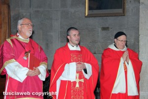 Viterbo - La messa in ricordo dei santi Valentino e Ilario