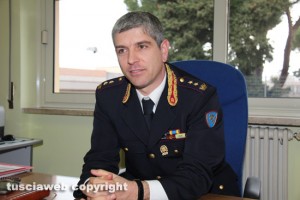 Il comandante della Polstrada Gianluca Porroni