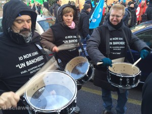 Milano - Il corteo dei bancari