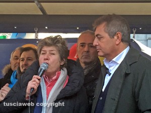 Milano - Susanna Camusso e Lando Sileoni sul palco