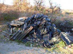 L'immondizia nelle campagne di Vitorchiano 