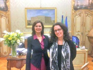 Laura Boldrini e Lucia Pagano