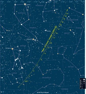 La cometa Lovejoy Q2