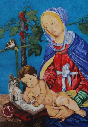 Omaggio a Filippino Lippi - Madonna degli Strozzi - Anna Maria Crestoni