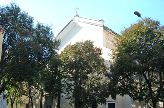 Roma - La chiesa San Luigi Gonzaga nel quartiere Parioli