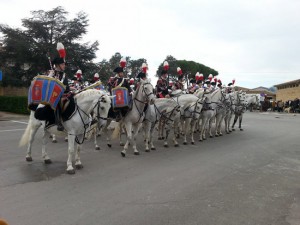 Pescia Romana - Sant'Antonio - La fanfare dei carabinieri a cavallo