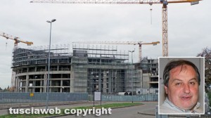 Viterbo - Il complesso della Polonord e nel riquadro Piero Ferri