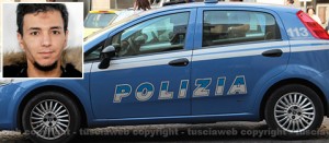 Polizia - Nel riquadro Saber Mansour