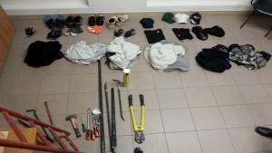 I reperti del furto