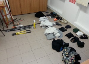 Colpo alla Bcc - Gli arnesi da scasso