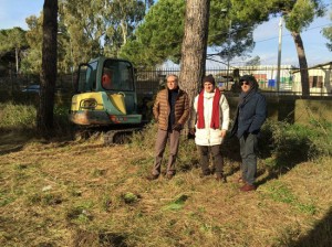 Tarquinia - Sopralluogo al cantiere del parcheggio dell'assessore Ranucci 