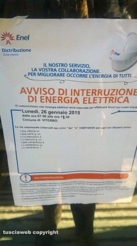 Viterbo - Inps chiusa per mancanza di corrente 
