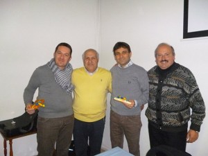Viterbo - Da sinistra Magnani, Carbonari, Marcellini, Gasbarri