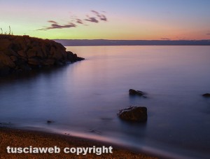 Tramonto sul lago di Bolsena
