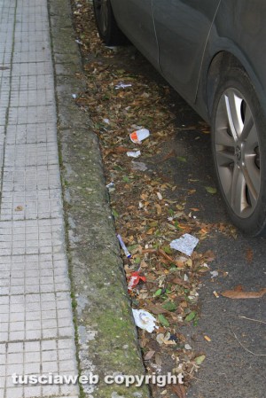 Viterbo - Rifiuti al quartiere Pilastro