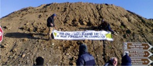 Tarquinia - La protesta del comitato per il diritto alla mobilità