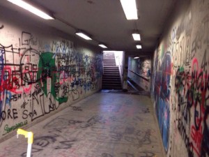 Il sottopasso a Montalto di Castro