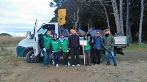 I volontari di Fare Verde alle Saline di Tarquinia