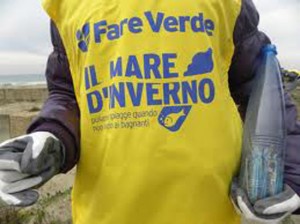 Un volontario di Fare Verde in azione