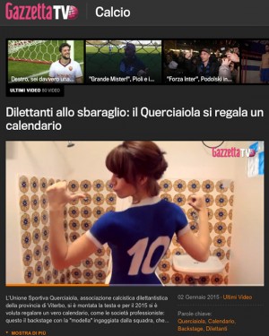 Il video del backstage del calendario sul sito della Gazzetta dello sport