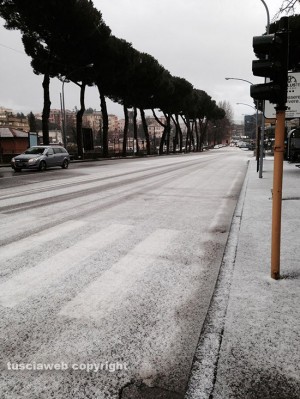 Il nevischio a Viterbo