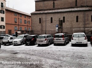 Il nevischio a Viterbo