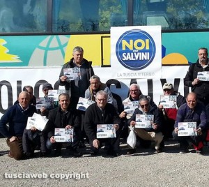 La delegazione della Tuscia alla manifestazione della Lega nord