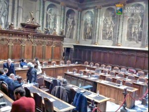 Viterbo - La seduta del consiglio comunale