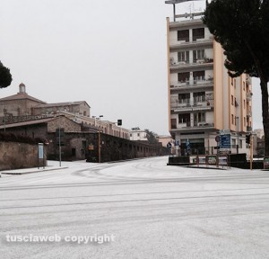 Il nevischio a Viterbo