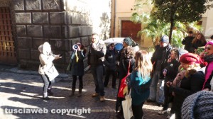 Viterbo - Precari in protesta sotto la Provincia