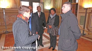L'ambasciatore Godfrey Magwenzi a Viterbo 