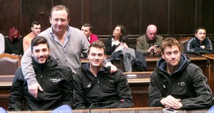 Gianluca Grancini con Gaetani, Laugeni e Dotto